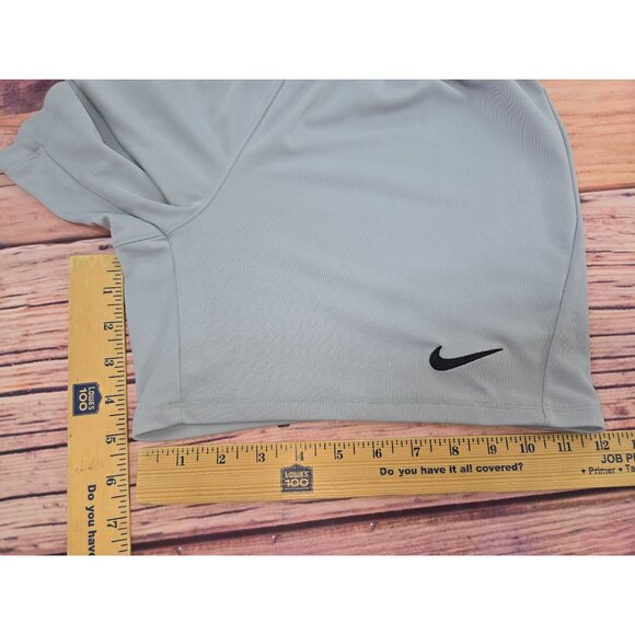 Nike Dri-FIT Womens Gray Athletic Shorts Medium - Picture 5 of 5